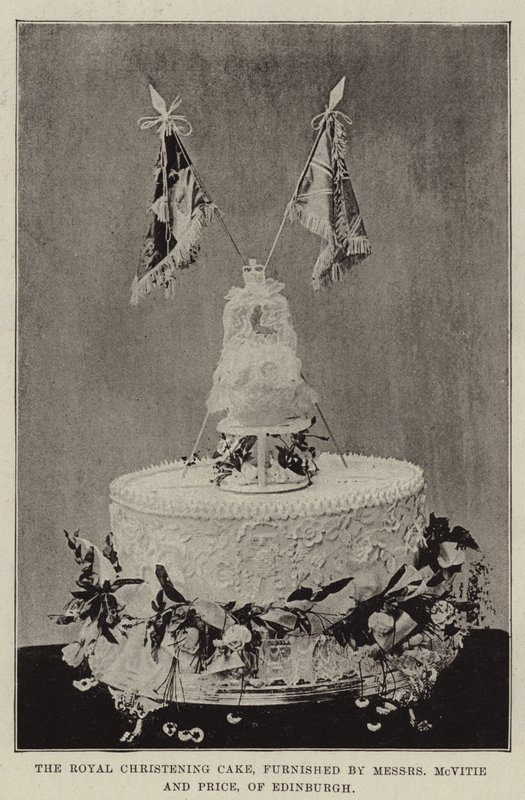 The Royal Christening Cake, furnished by Messers McVitie and Price, of Edinburgh by English Photographer