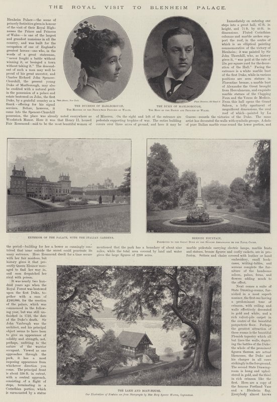 The Royal Visit to Blenheim Palace, 28th November 1896 by English Photographer