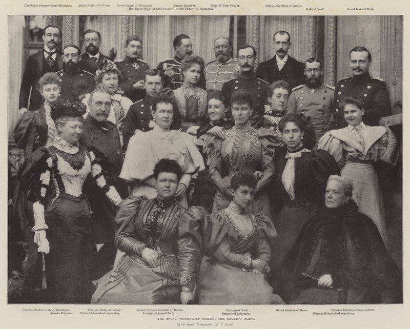 The Royal Wedding at Coburg, the Wedding Party by English Photographer