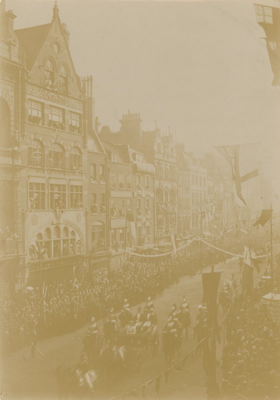 The Royal Wedding Procession of the Duke of York by English Photographer