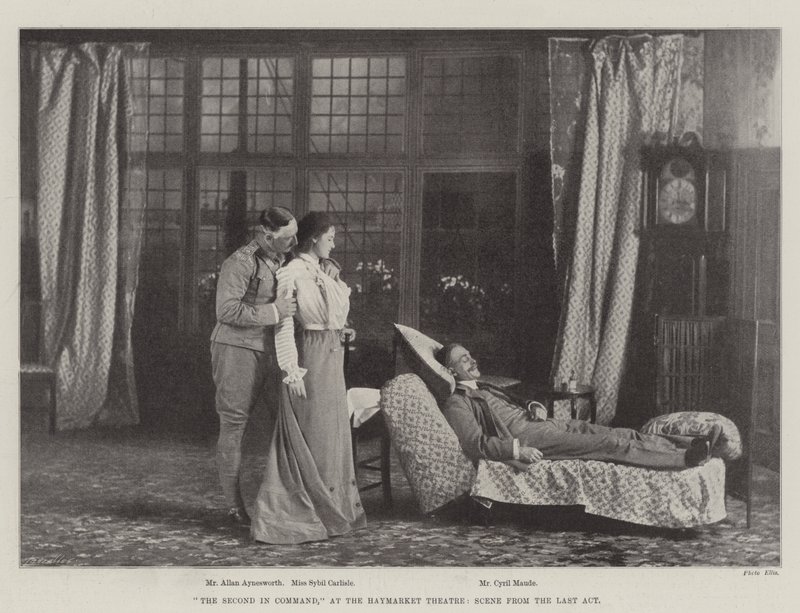 The Second in Command, at the Haymarket Theatre, Scene from the Last Act by English Photographer