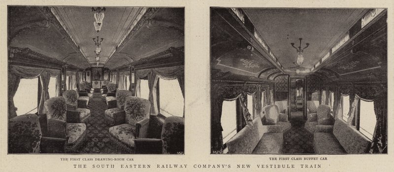The South Eastern Railway Companys New Vestibule Train by English Photographer