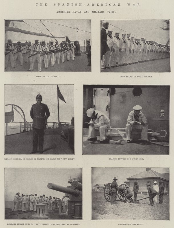 The Spanish-American War, American Naval and Military Types by English Photographer