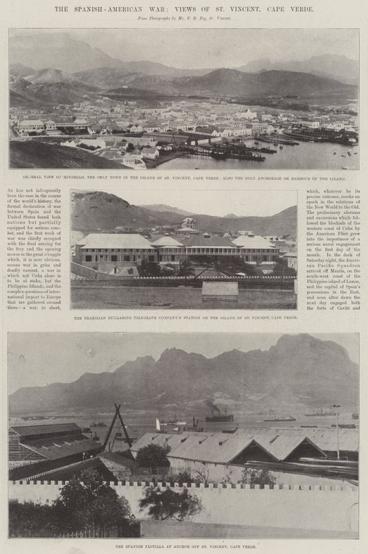 The Spanish-American War, Views of St. Vincent, Cape Verde by English Photographer