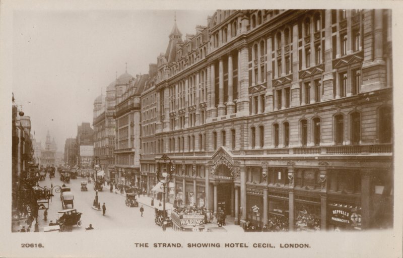 The Strand, Hotel Cecil, London by English Photographer