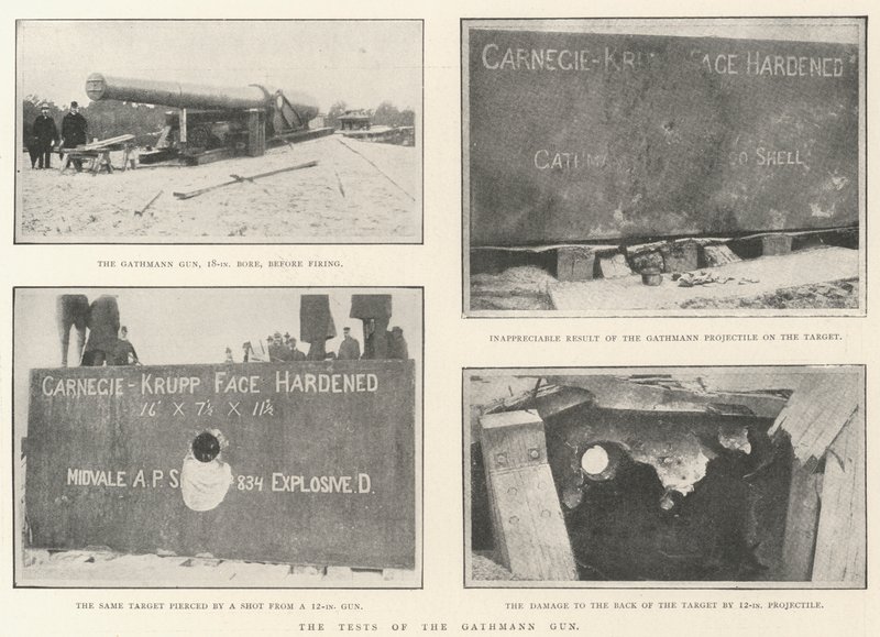 The Tests of the Gathmann Gun by English Photographer