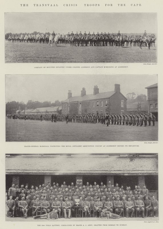 The Transvaal Crisis, Troops for the Cape by English Photographer