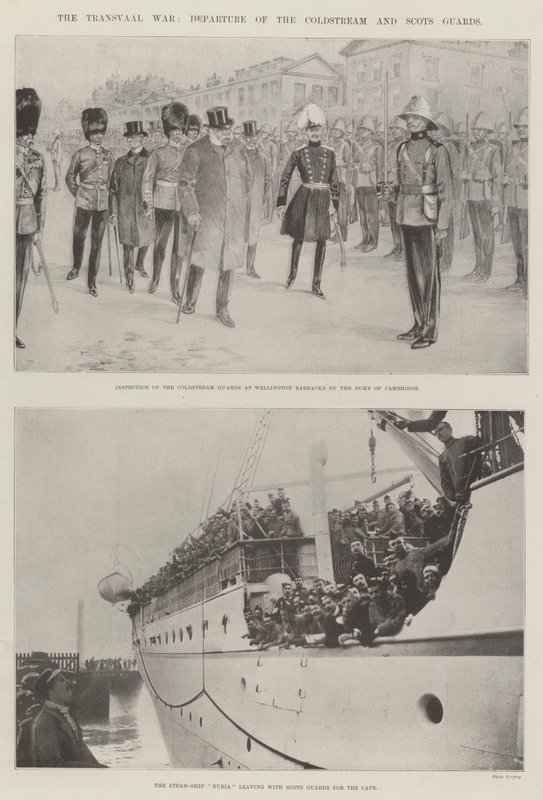 The Transvaal War, Departure of the Coldstream and Scots Guards by English Photographer