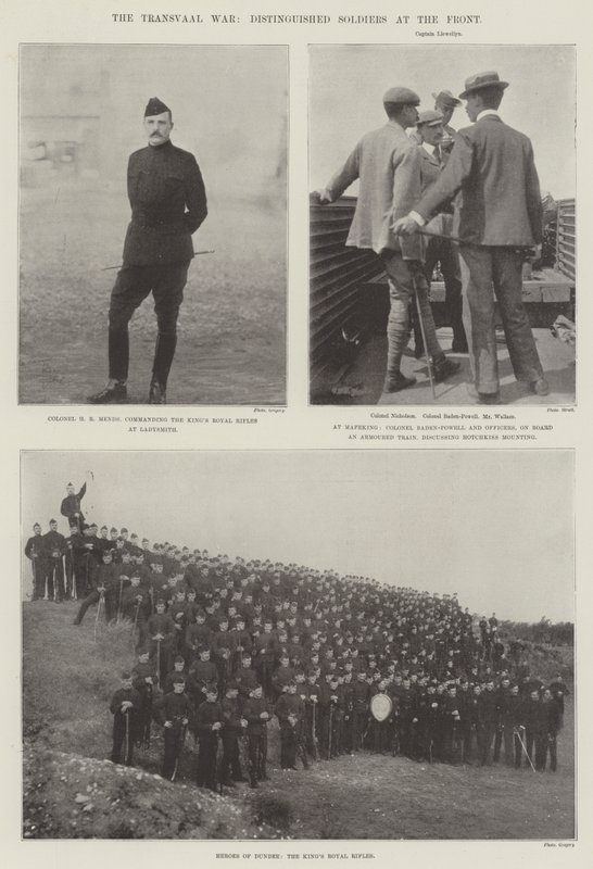 The Transvaal War, Distinguished Soldiers at the Front by English Photographer