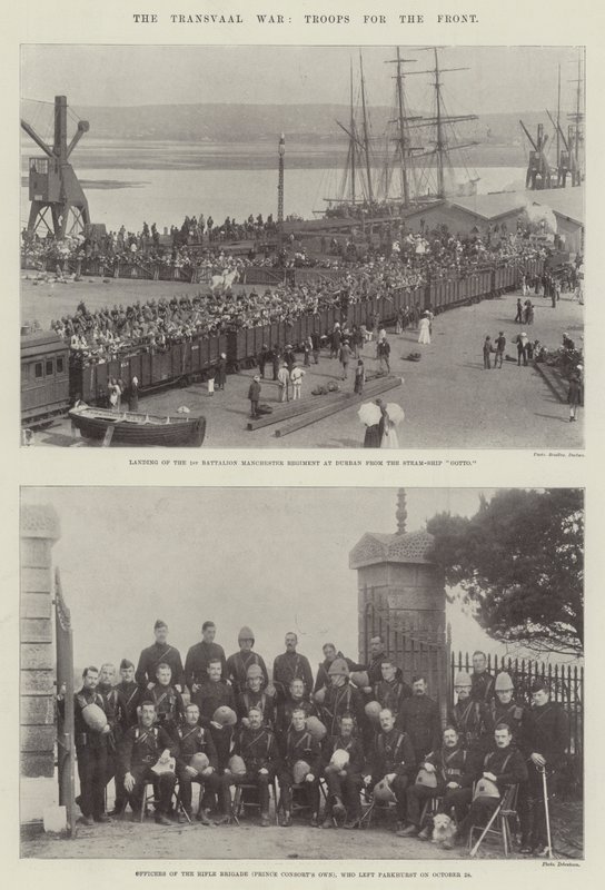 The Transvaal War, Troops for the Front by English Photographer