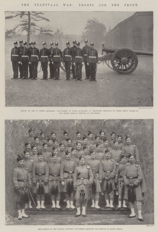 The Transvaal War, Troops for the Front by English Photographer