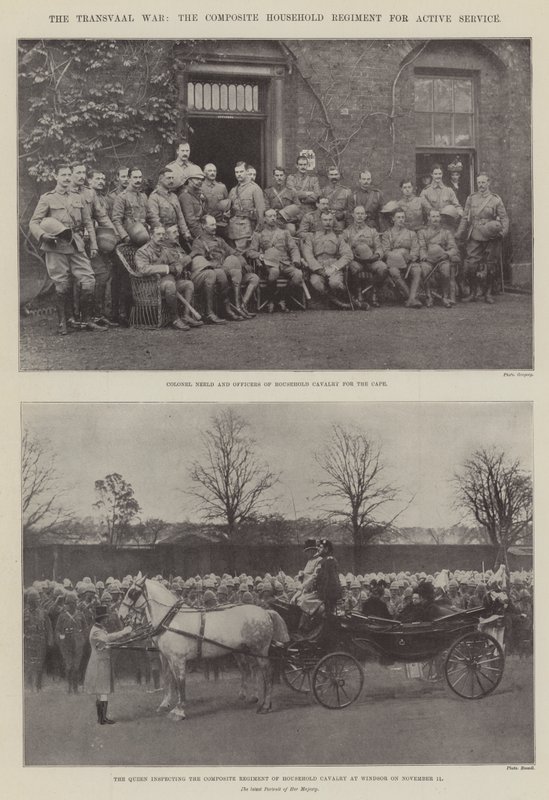 The Transvaal War, The Composite Household Regiment for Active Service by English Photographer