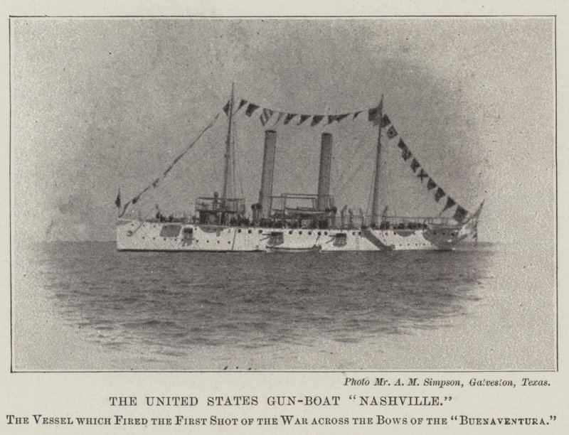 The United States Gun-Boat Nashville by English Photographer