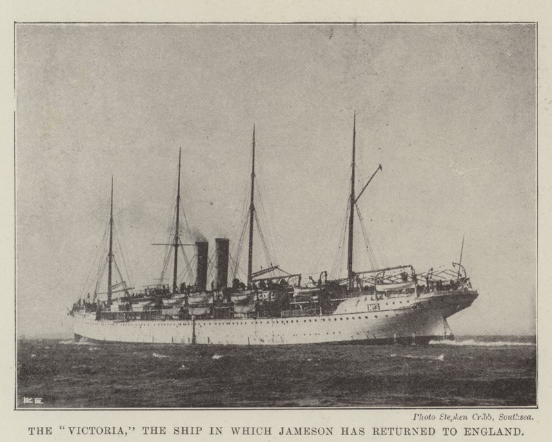 The Victoria, the Ship in which Jameson has returned to England by English Photographer