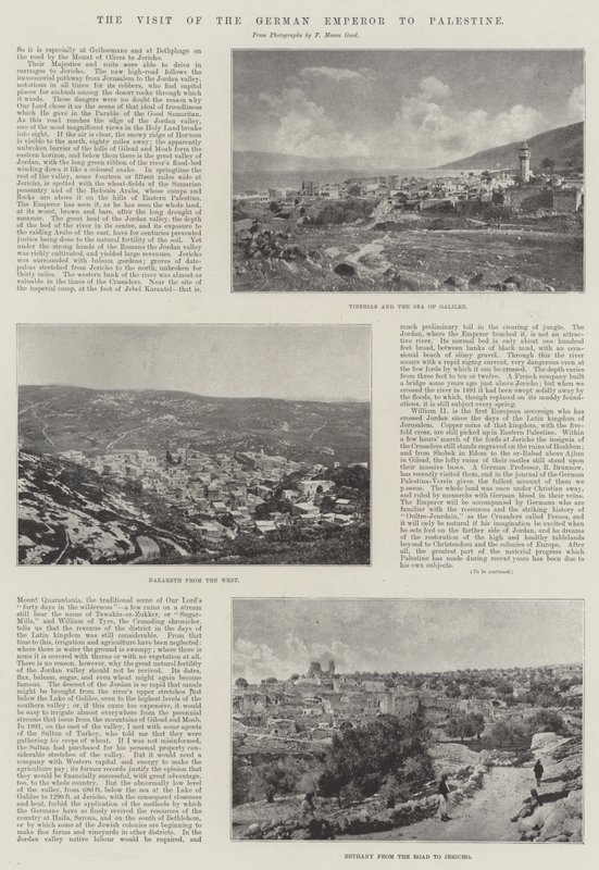 The Visit of the German Emperor to Palestine by English Photographer