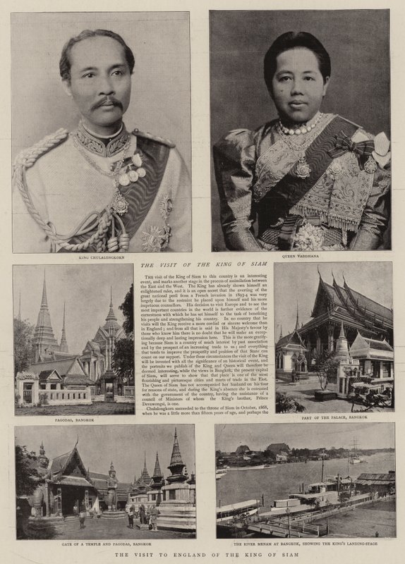 The Visit to England of the King of Siam by English Photographer