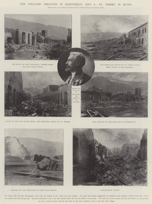 The Volcanic Disaster in Martinique, 8 May, St Pierre in Ruins by English Photographer
