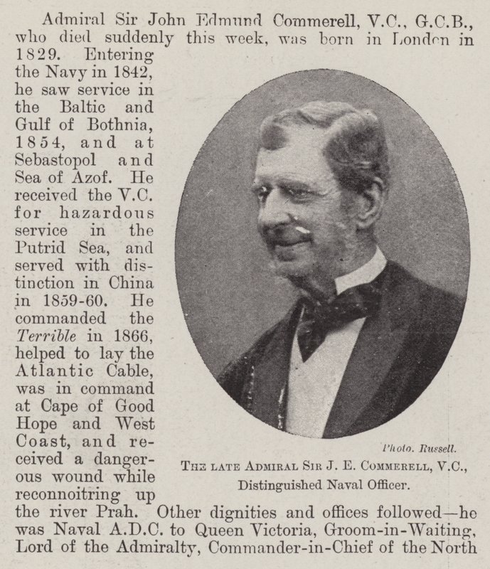 The late Admiral Sir J E Commerell, VC, Distinguished Naval Officer by English Photographer