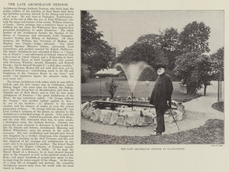 Archdeacon Denison at Glastonbury by English Photographer
