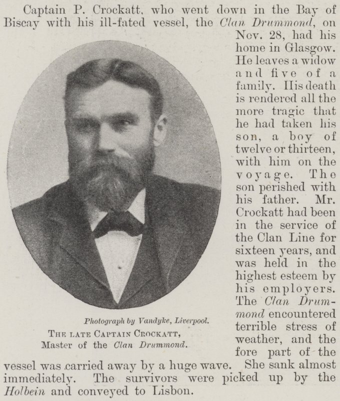 The late Captain Crockatt, Master of the Clan Drummond by English Photographer