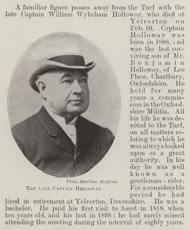 The Late Captain Holloway by English Photographer