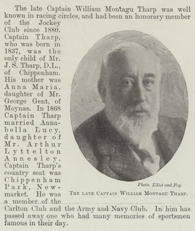 The Late Captain William Montagu Tharp by English Photographer