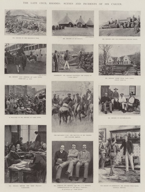 The late Cecil Rhodes, Scenes and Incidents of his Career by English Photographer