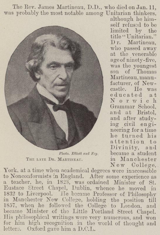 The Late Dr. Martineau by English Photographer