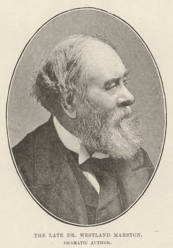 The late Dr Westland Marston, Dramatic Author by English Photographer
