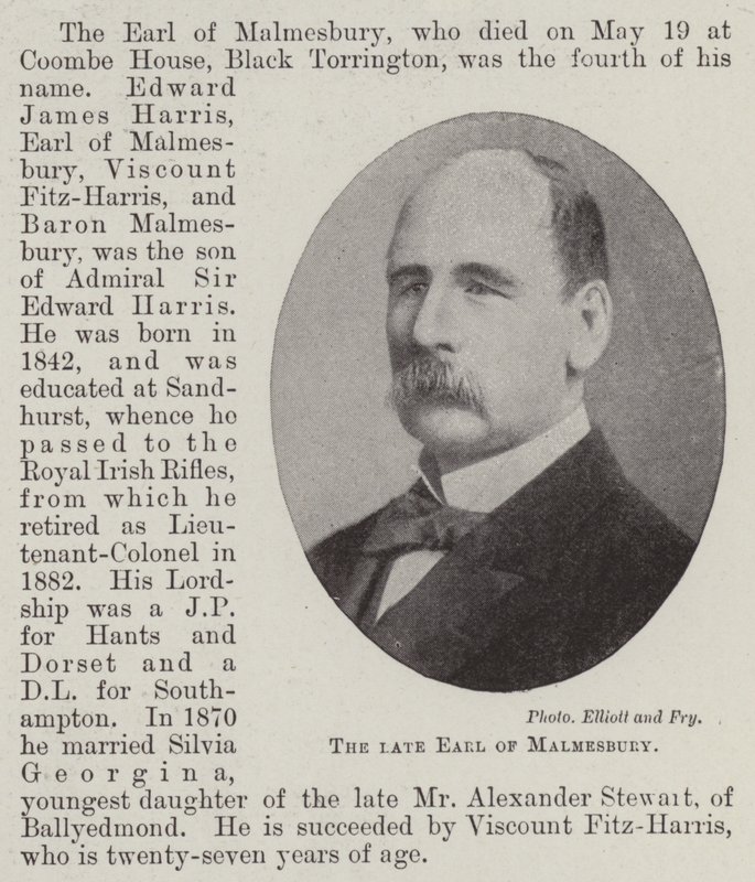 The Late Earl of Malmesbury by English Photographer