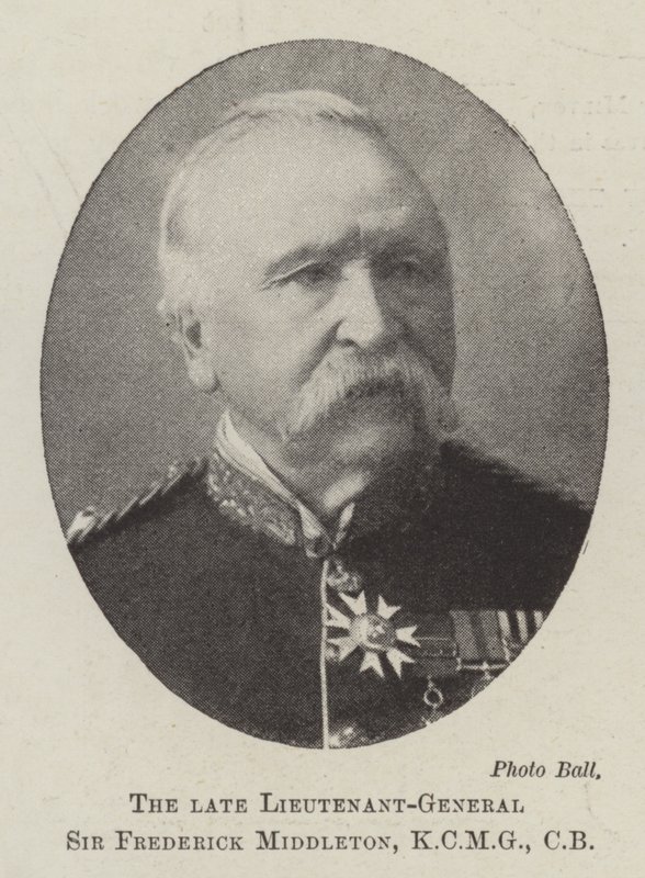 The Late Lieutenant-General Sir Frederick Middleton, KCMG, CB by English Photographer
