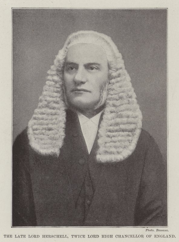 The Late Lord Herschell, Twice Lord High Chancellor of England by English Photographer