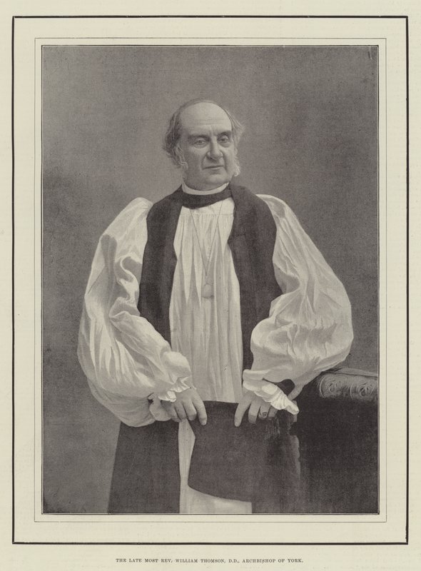 The Late Most Reverend William Thomson, DD, Archbishop of York by English Photographer