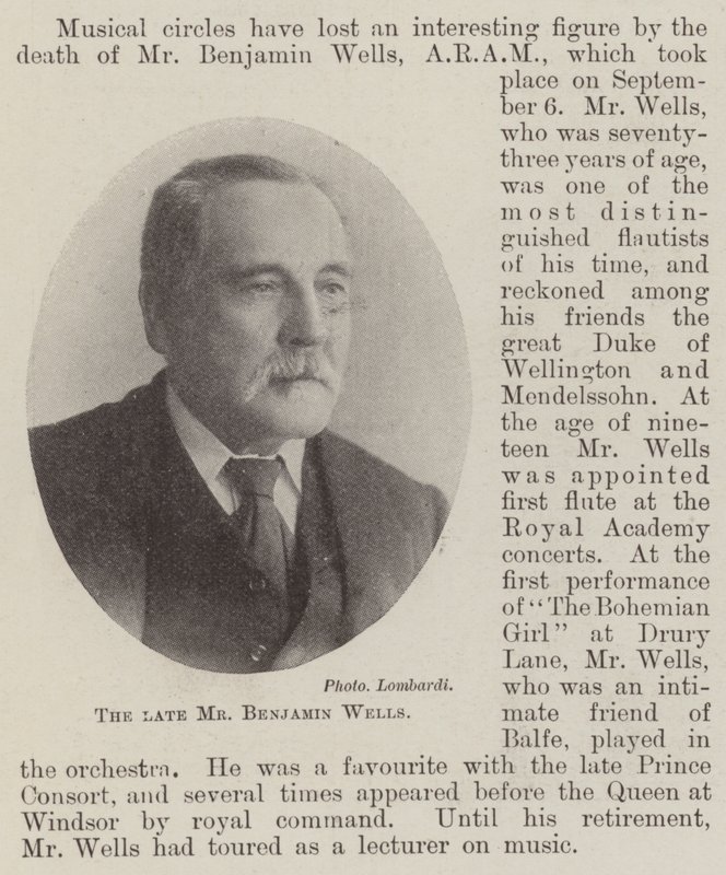 The late Mr Benjamin Wells by English Photographer