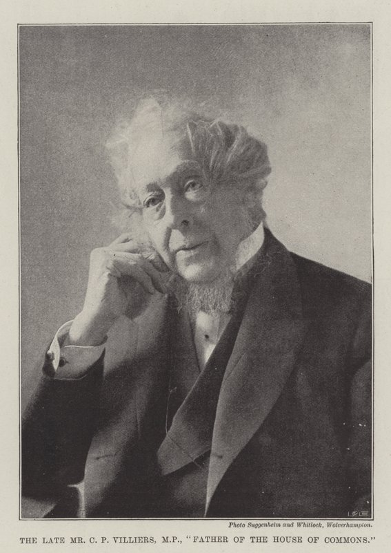 The Late Mr C P Villiers, MP, Father of the House of Commons by English Photographer