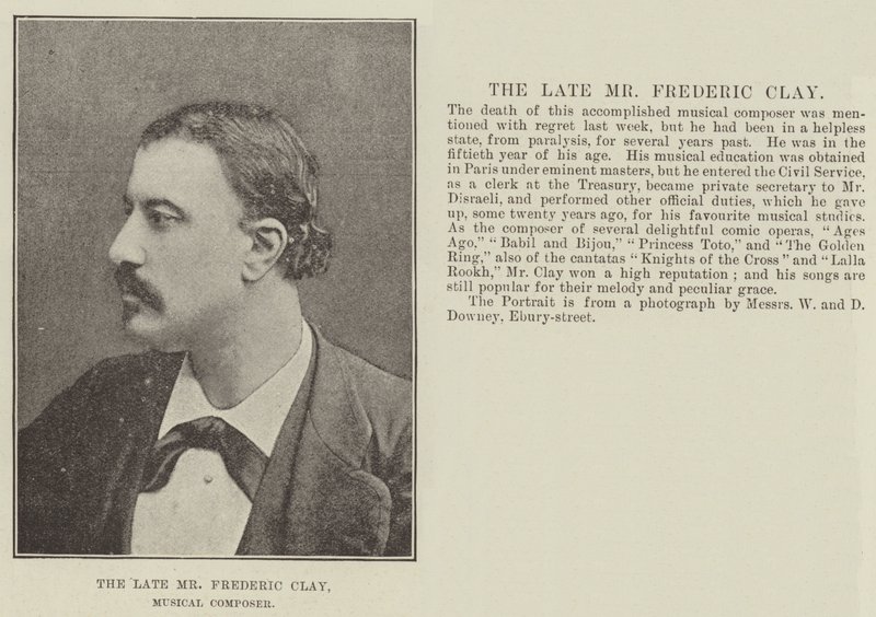 The Late Mr Frederic Clay, Musical Composer by English Photographer