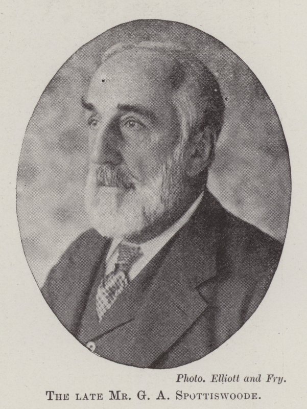The late Mr G A Spottiswoode by English Photographer