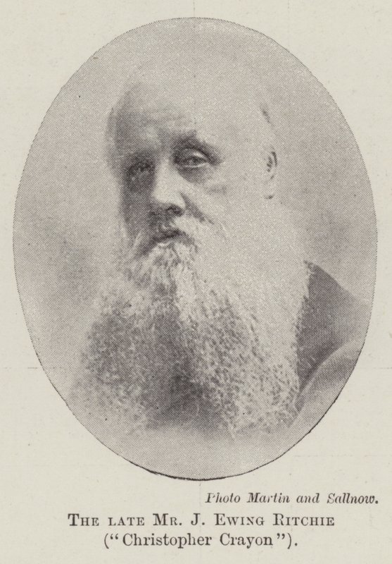 The Late Mr J Ewing Ritchie, Christopher Crayon by English Photographer