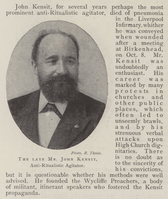 The Late Mr John Kensit, Anti-Ritualistic Agitator by English Photographer