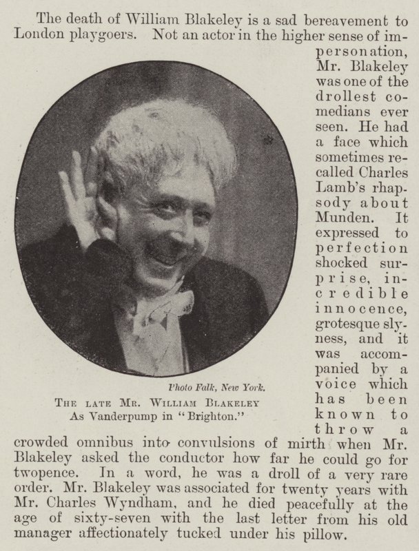 The Late Mr William Blakeley as Vanderpump in Brighton by English Photographer