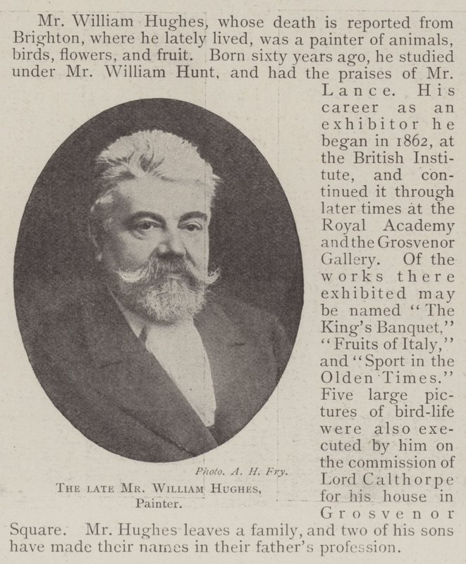 The Late Mr William Hughes, Painter by English Photographer