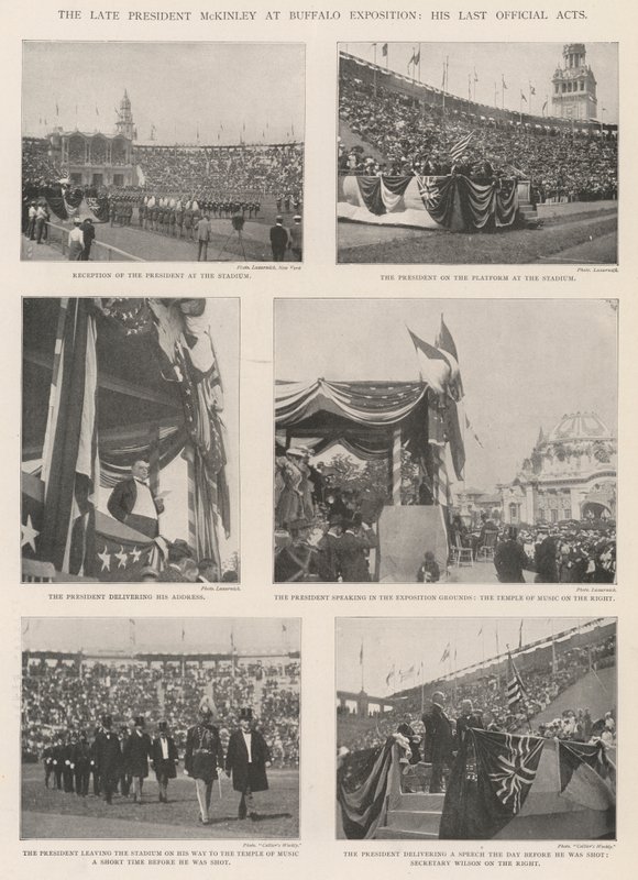 The late President McKinley at Buffalo Exposition, his Last Official Acts by English Photographer