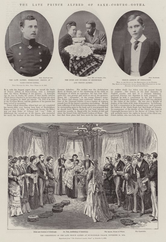 The late Prince Alfred of Saxe-Coburg-Gotha by English Photographer