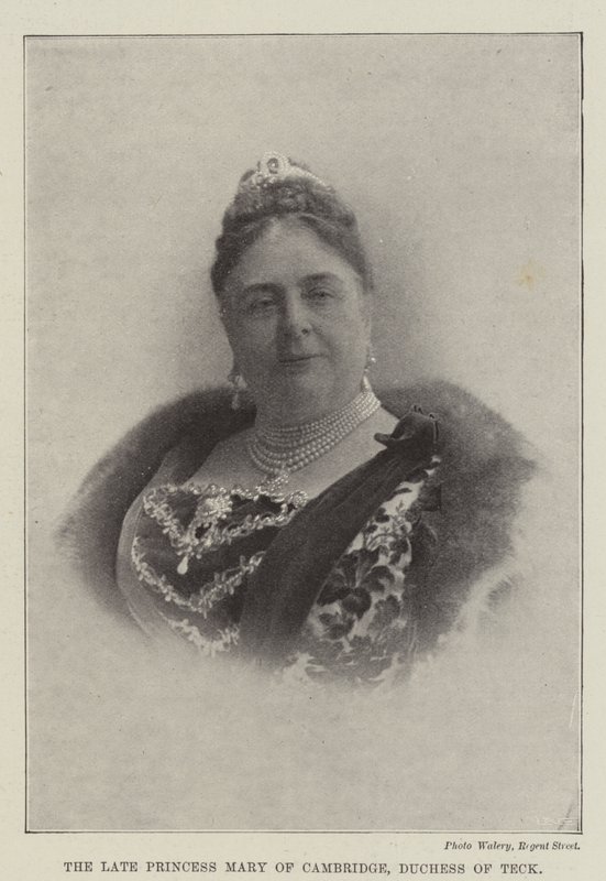 The Late Princess Mary of Cambridge, Duchess of Teck by English Photographer