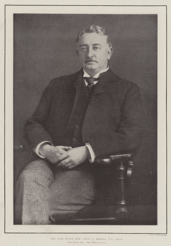 The late Right Honourable Cecil J Rhodes, PC, DCL by English Photographer