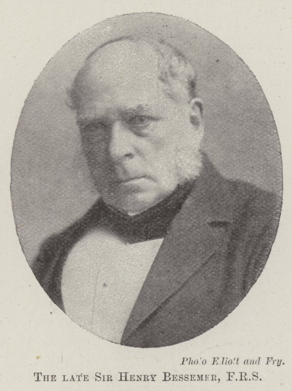 The late Sir Henry Bessemer, FRS by English Photographer