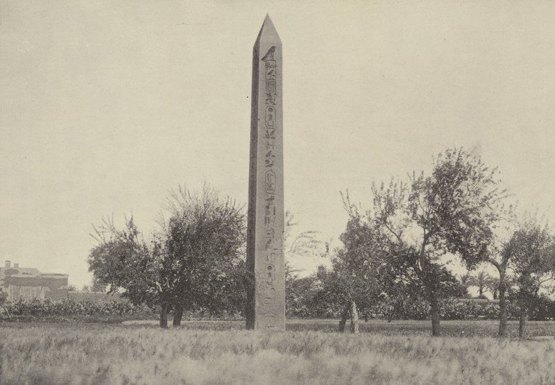 The obelisk of Heliopolis where Moses was educated by English Photographer