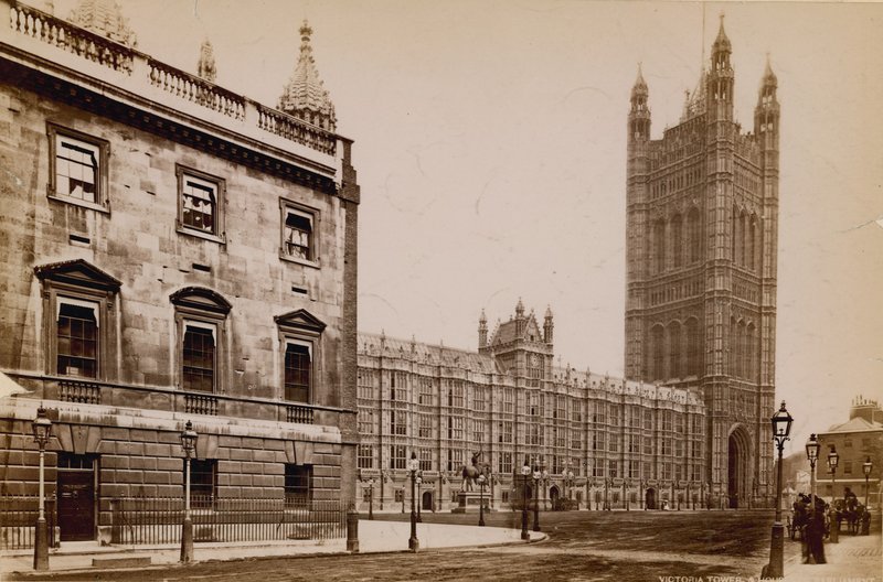 Victoria Tower of the Houses of Parliament by English Photographer