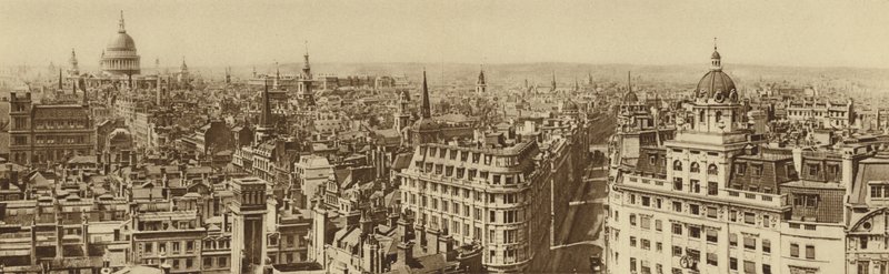 View of London from the Summit of the Monument by English Photographer