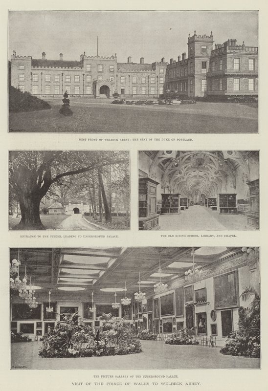 Visit of the Prince of Wales to Welbeck Abbey by English Photographer
